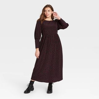 Who What Wear x Target + Puff Long Sleeve Dress