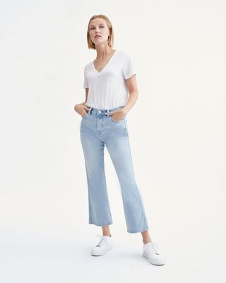 7 For All Mankind + High-Waist Slim Kick With Cutout Pockets