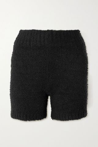 Skims + Cozy Knit Bouclé Shorts - Onyx