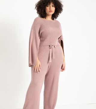 Eloquii + Wide Leg Sweater Pants