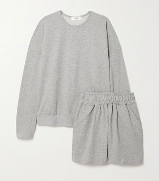 Frankie Shop + Jaimie Oversized Cotton-Jersey Sweatshirt and Shorts Set