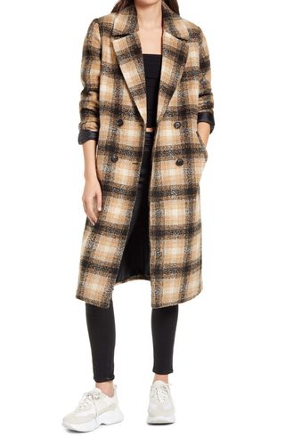 Vero Moda + Hailey Check Long Coat