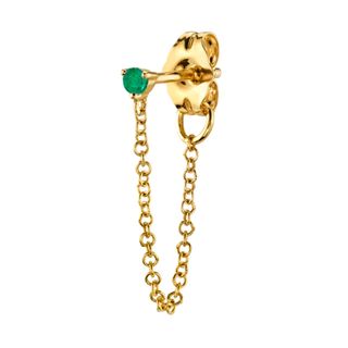 The Last Line + Emerald Chain Earring