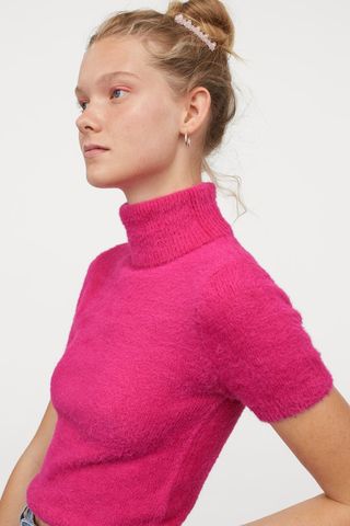 H&M + Fluffy Polo-Neck Jumper