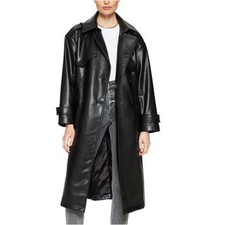 Anine Bing + Finley Faux Leather Trench Coat