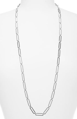 Halogen® + Long Linear Link Chain Necklace