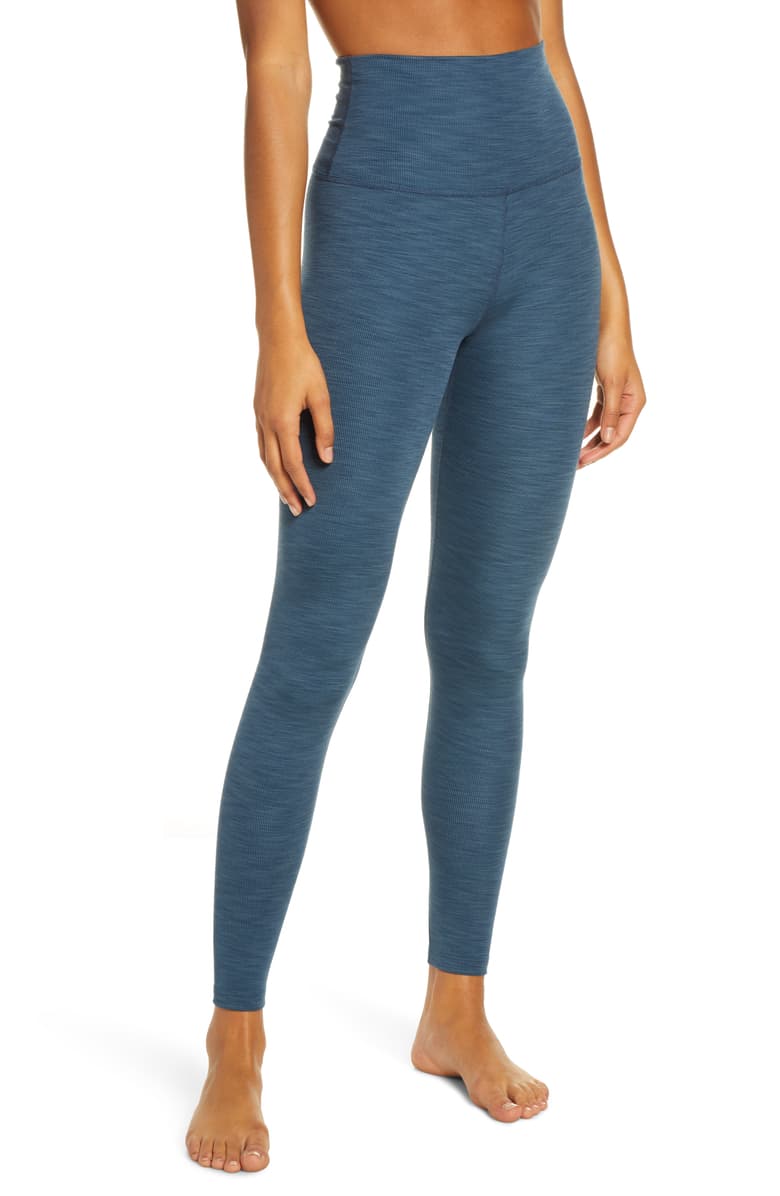 Beyond Yoga + Heather High Waist Rib Leggings