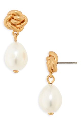 Tory Burch + Torsade Freshwater Pearl Drop Earrings