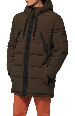 Marc New York + Holden Water Resistant Down & Feather Fill Quilted Coat