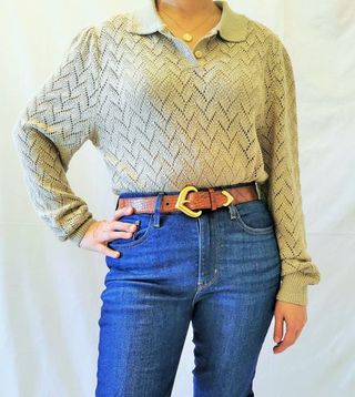 Vintage + St Michael Long-Sleeved Polo Neck