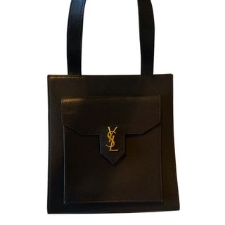 Yves Saint Laurent + Brown Leather Handbag