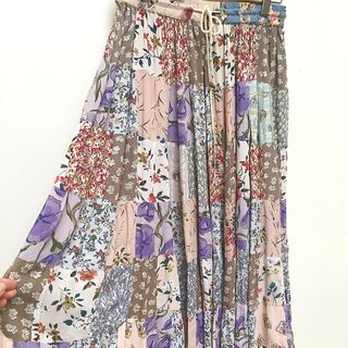 Vintage + Patchwork Prairie Skirt