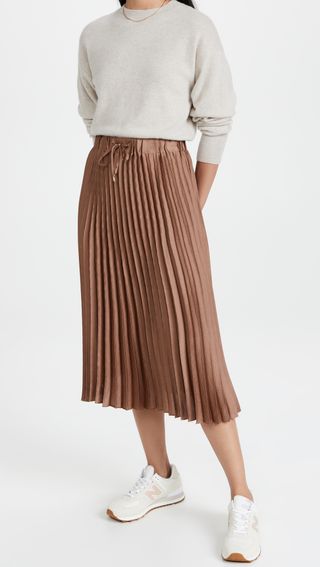 Scotch & Soda + Pleated Midi Length Skirt
