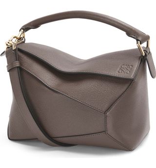 Loewe + Small Puzzle Leather Shoulder Bag