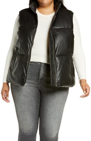 Levi's® + Faux Leather Puffer Vest