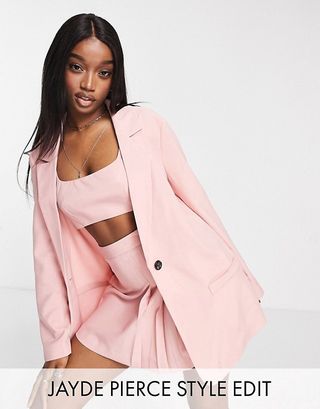 ASOS Design + Menswear-Look Suit in Pink