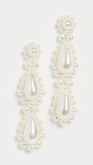 Simone Rocha + Imitation Pearl Drop Earrings