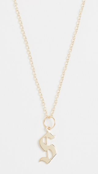 Jennifer Zeuner Jewelry + Emmanuelle Initial Necklace