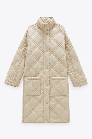 Zara + Limited Edition Quilted Coat