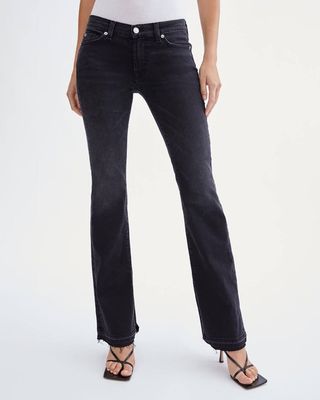 7 For All Mankind + 080 Original Bootcut With Release Destroy Hem & Inseam Side Slit in Ashbury