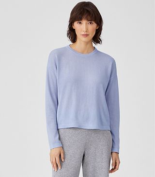 Eileen Fisher + Italian Cashmere Box-Top