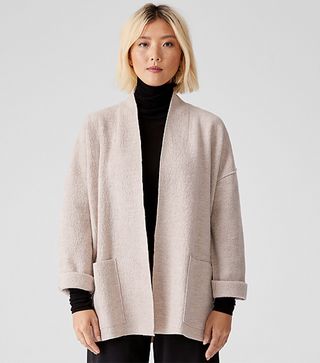 Eileen Fisher + Lightweight Boiled Wool Jacket in Responsible Wool