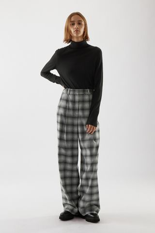 COS + Relaxed Checked Recycled Wool Pants