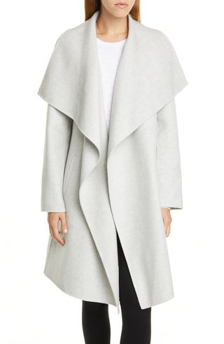 Nordstrom Signature + Cascade Collar Double Face Wool & Cashmere Coat