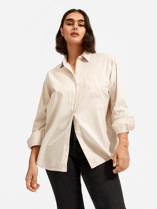 Everlane + Silky Cotton Oversized Shirt