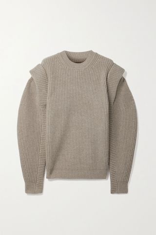 Isabel Marant + Bolton Ribbed Merino Wool and Cashmere-Blend Sweater