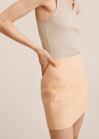 Mango + Cotton Suit Skirt