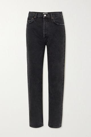 Agolde + '90s Organic Straight-Leg Jeans in Black