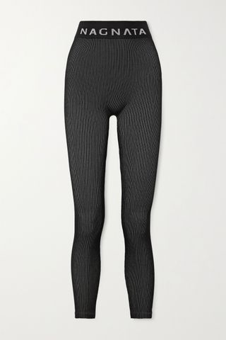 Nagnata + + Space for Giants Laya Ribbed Technical Stretch-Knit Leggings
