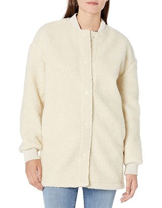 Goodthreads + Relaxed Fit Sherpa Long Sleeve Snap Front Coat