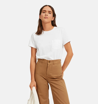 Everlane + The Organic Cotton Box-Cut Pocket Tee