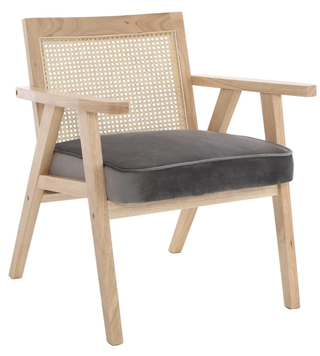 Wahson + Arm Chair With Rattan Back