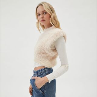 Urban Outfitters + Archer Fuzzy Sweater Vest