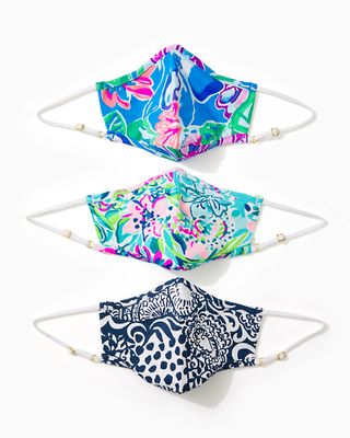 Lilly Pulitzer + Chillylilly Adult Face Mask Set