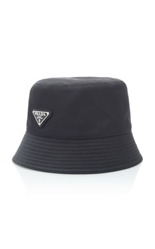 Prada + Logo-Embellished Shell Bucket Hat