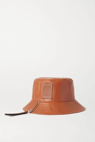 Loewe + Appliquéd Leather Bucket Hat