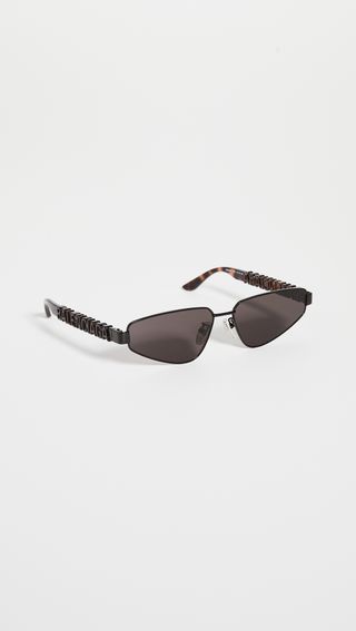 Balenciaga + Typo Narrow Logo Sunglasses