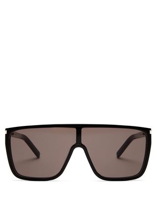 Saint Laurent + Mask Ace Shield Sunglasses