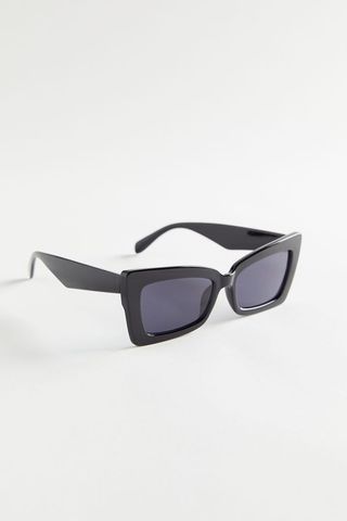 Urban Outfitters + Wren Angular Rectangle Sunglasses