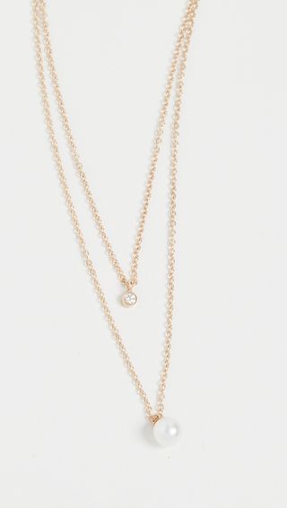 Zoe Chicco + 14k Gold Double Layer Chain Necklace