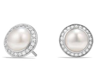 David Yurman + Cerise Petite Earrings With Pearls and Diamonds