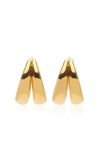 Sophie Buhai + Large 1930 18k Gold Vermeil Double-Hoop Earrings