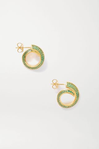 Bottega Veneta + Gold-Tone Crystal Earrings