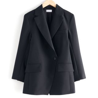 & Other Stories + Oversized Asymmetric Single Breasted Blazer