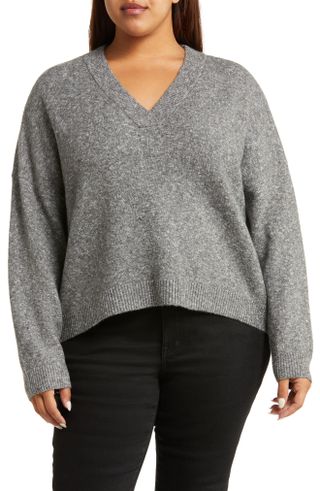 Treasure & Bond + Oversize V-Neck Sweater