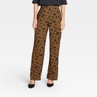 Who What Wear x Target + High-Rise Relaxed Fit Wide Leg Pants